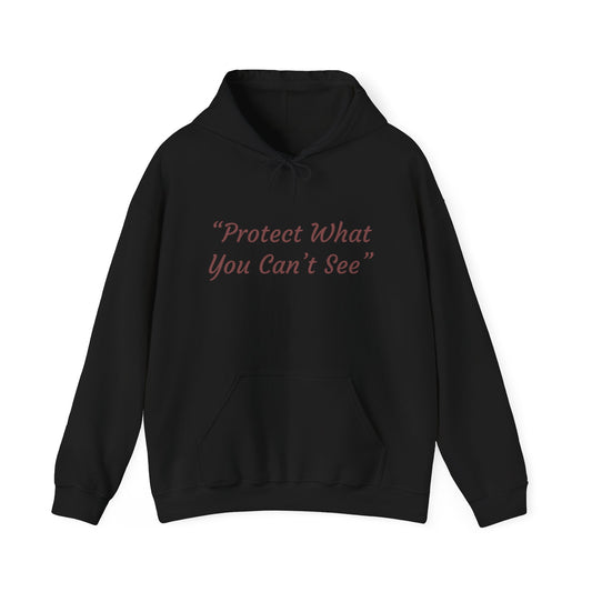 Protect What You Can't See Hoodie | Microscopic Marine Organisms Illustration