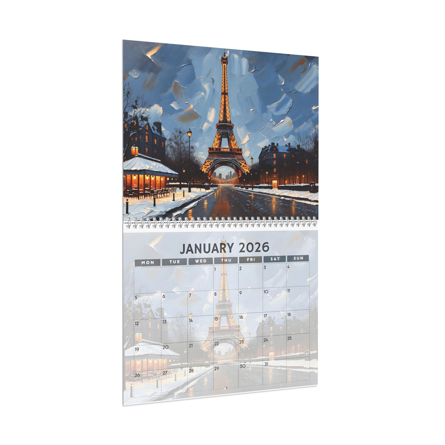 Tourism Wall Art Calendar 2026 | Wall Calendar, Monthly Illustrated Destinations