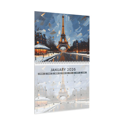 Tourism Wall Art Calendar 2026 | Wall Calendar, Monthly Illustrated Destinations