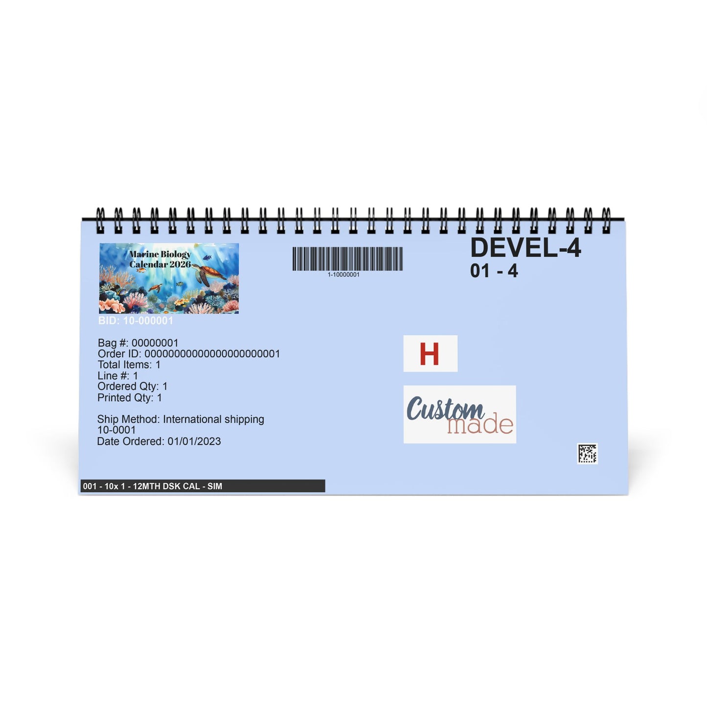 Marine Biology Desktop Calendar 2026 - Ocean-Inspired Monthly Planner