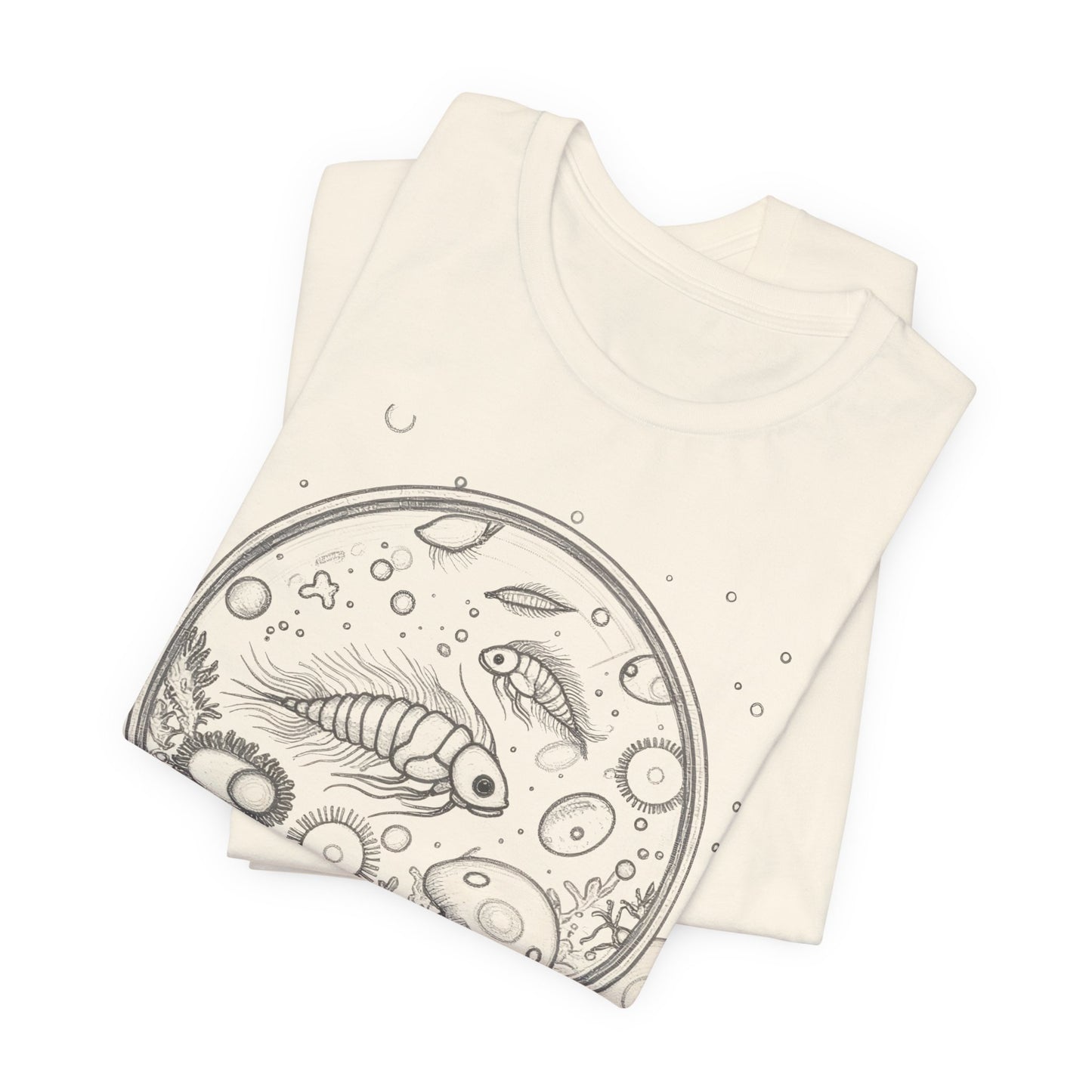 Microscopic Marine Life Tee | Plankton, Diatoms & Radiolarians Shirt | Science lover Tee