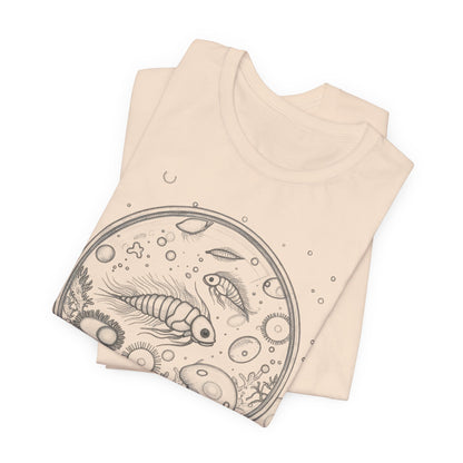 Microscopic Marine Life Tee | Plankton, Diatoms & Radiolarians Shirt | Science lover Tee