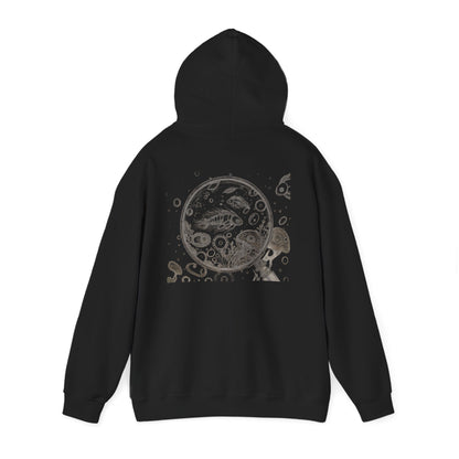 Protect What You Can't See Hoodie | Microscopic Marine Organisms Illustration
