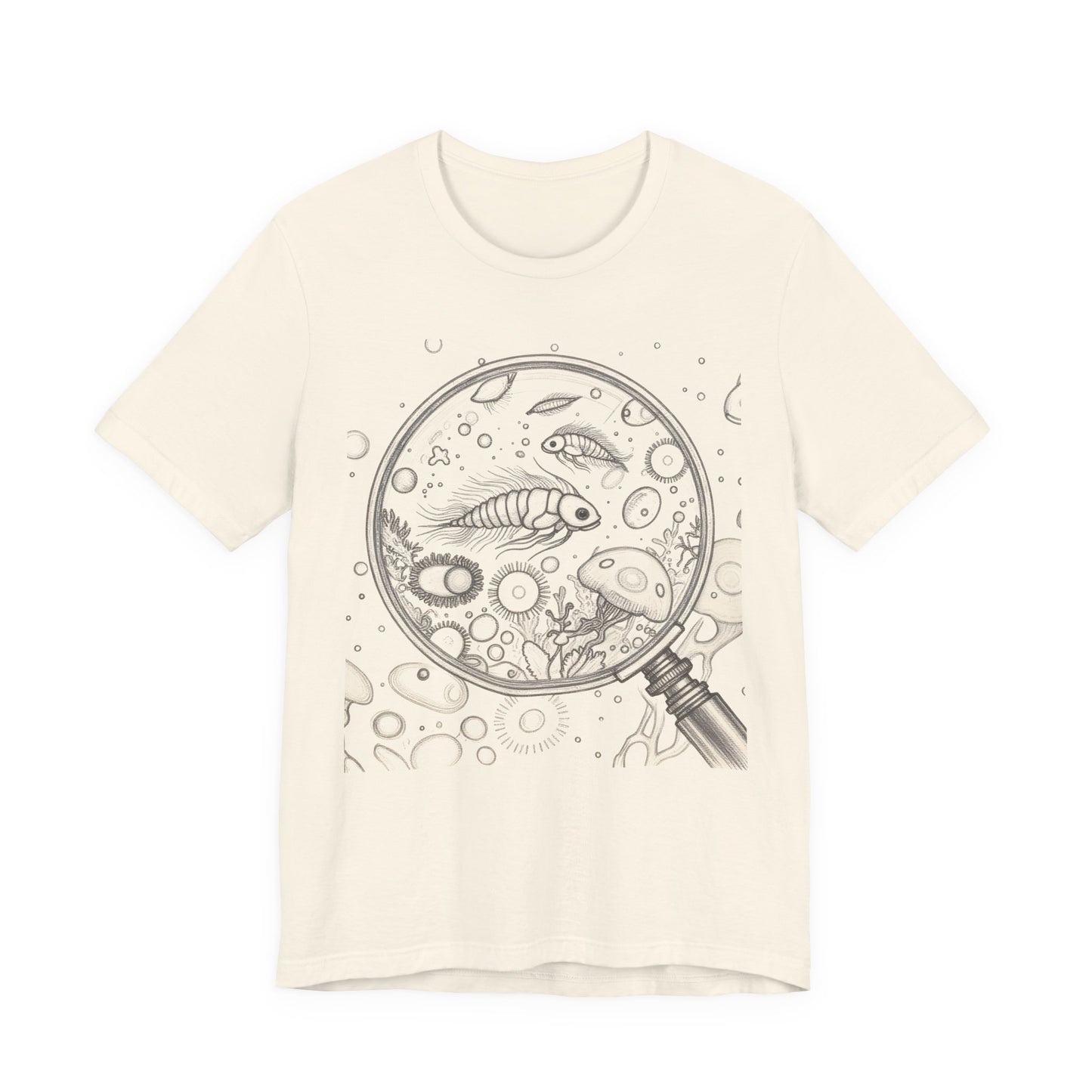 Microscopic Marine Life Tee | Plankton, Diatoms & Radiolarians Shirt | Science lover Tee