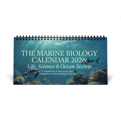 Marine Biology Desktop Calendar 2026 — Life, Science & Ocean Secrets