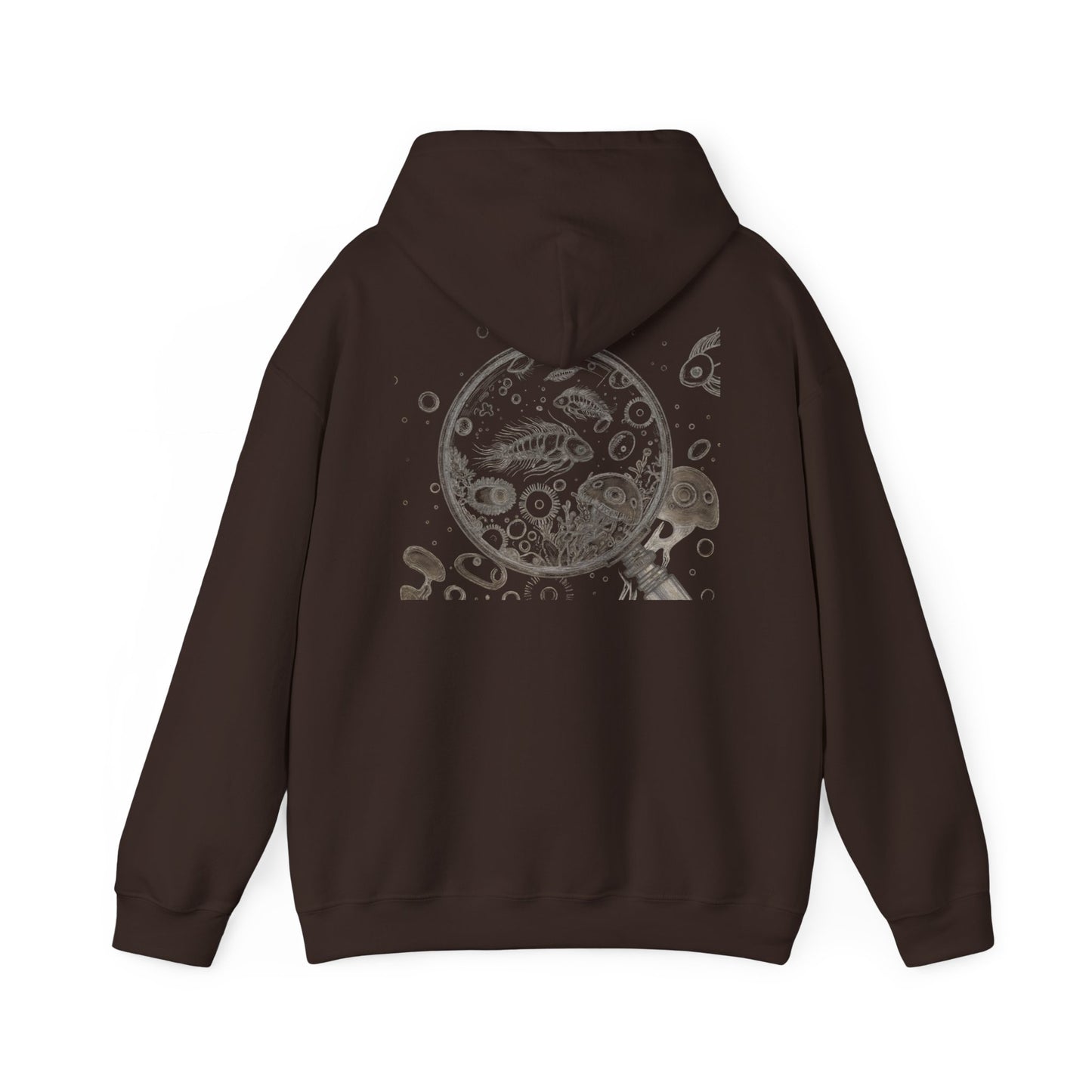 Protect What You Can't See Hoodie | Microscopic Marine Organisms Illustration