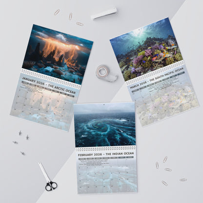 Marine Biology Wall Calendar 2026 | Monthly Seascapes, Discoveries & Humor