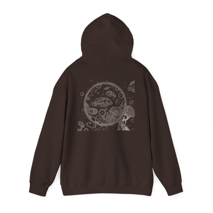 Protect What You Can't See Hoodie | Microscopic Marine Organisms Illustration