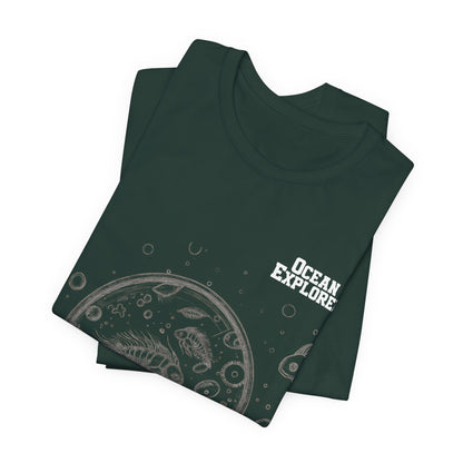 Ocean Explorer T-Shirt — Nautical Sea Life Graphic Tee for Marine Scientists & Students