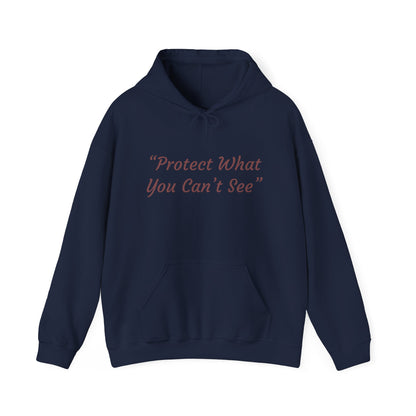 Protect What You Can't See Hoodie | Microscopic Marine Organisms Illustration