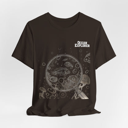 Ocean Explorer T-Shirt — Nautical Sea Life Graphic Tee for Marine Scientists & Students