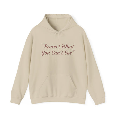 Protect What You Can't See Hoodie | Microscopic Marine Organisms Illustration