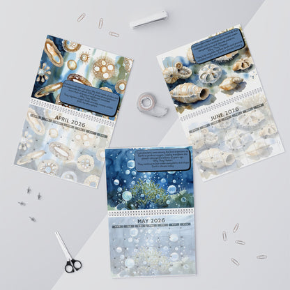 2026 Microscopic Oceans Wall Calendar — Monthly Ocean Creature Art & Awareness
