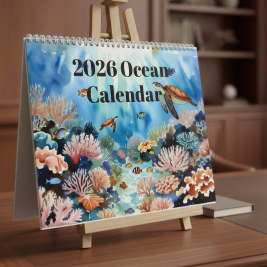 2026 Ocean Calendar — 12‑Month Marine Fish Wall Calendar: A Celebration of Oceans & Marine Biodiversity