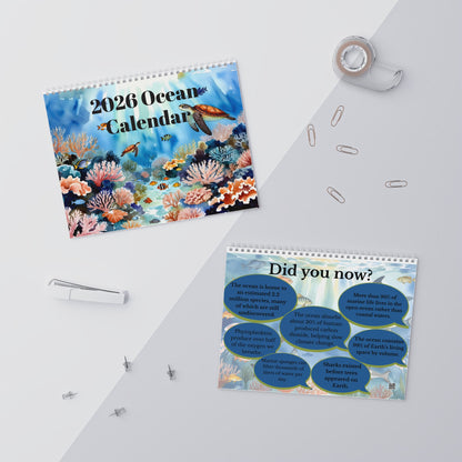 2026 Ocean Calendar — 12‑Month Marine Fish Wall Calendar: A Celebration of Oceans & Marine Biodiversity