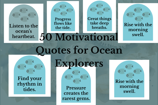 Deep Sea Wisdom Stickers | 50 Motivational Quotes for Ocean Lovers