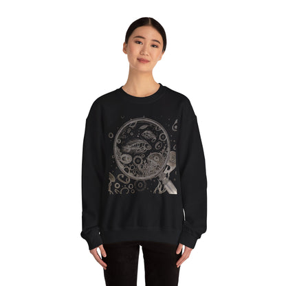 Microscope Lens with Microorganisms Sweatshirt | Marine Biology Tee