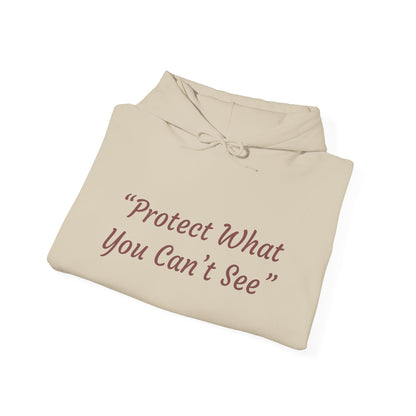 Protect What You Can't See Hoodie | Microscopic Marine Organisms Illustration