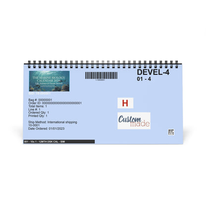 Marine Biology Desktop Calendar 2026 — Life, Science & Ocean Secrets