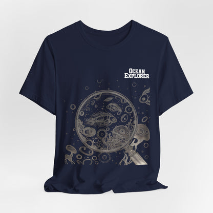 Ocean Explorer T-Shirt — Nautical Sea Life Graphic Tee for Marine Scientists & Students