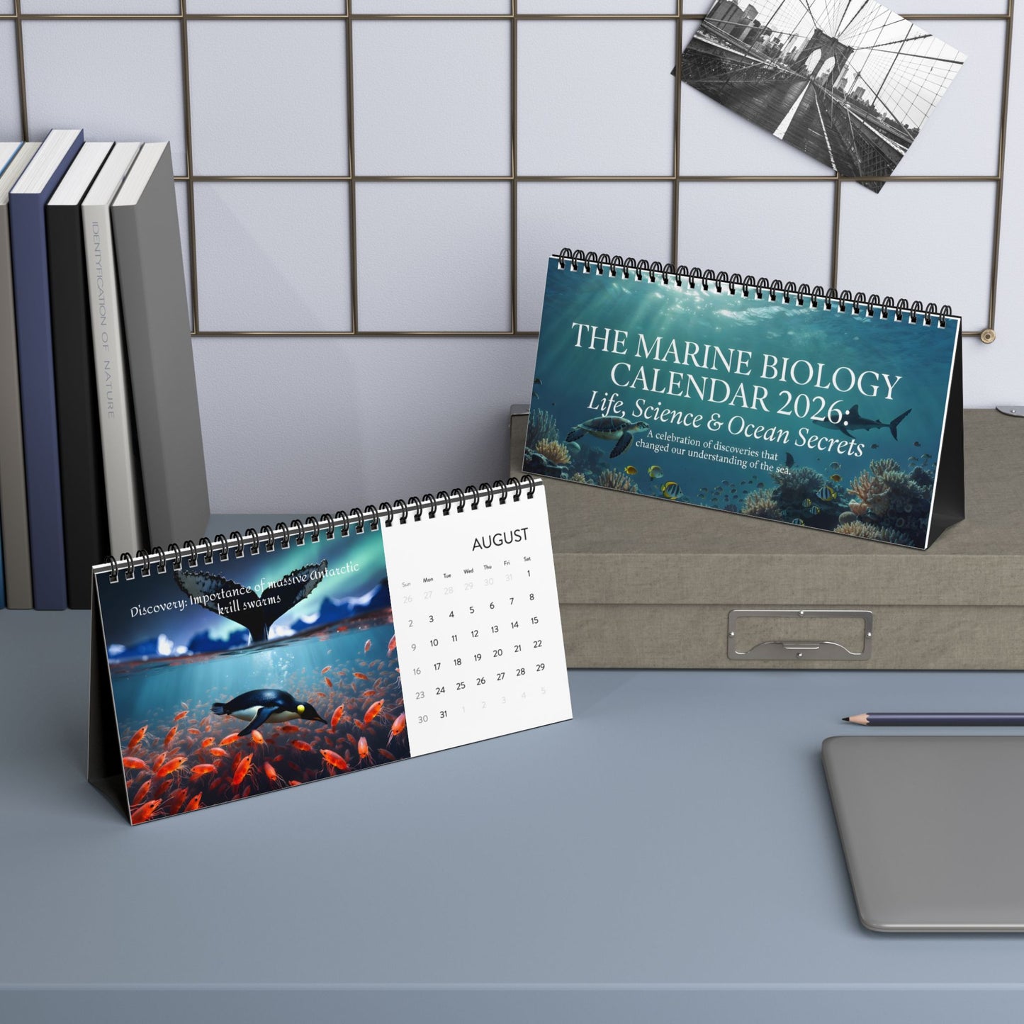 Marine Biology Desktop Calendar 2026 — Life, Science & Ocean Secrets