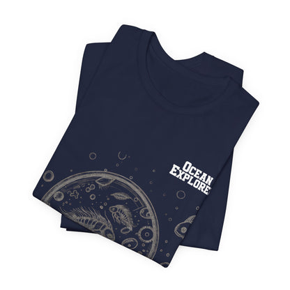 Ocean Explorer T-Shirt — Nautical Sea Life Graphic Tee for Marine Scientists & Students