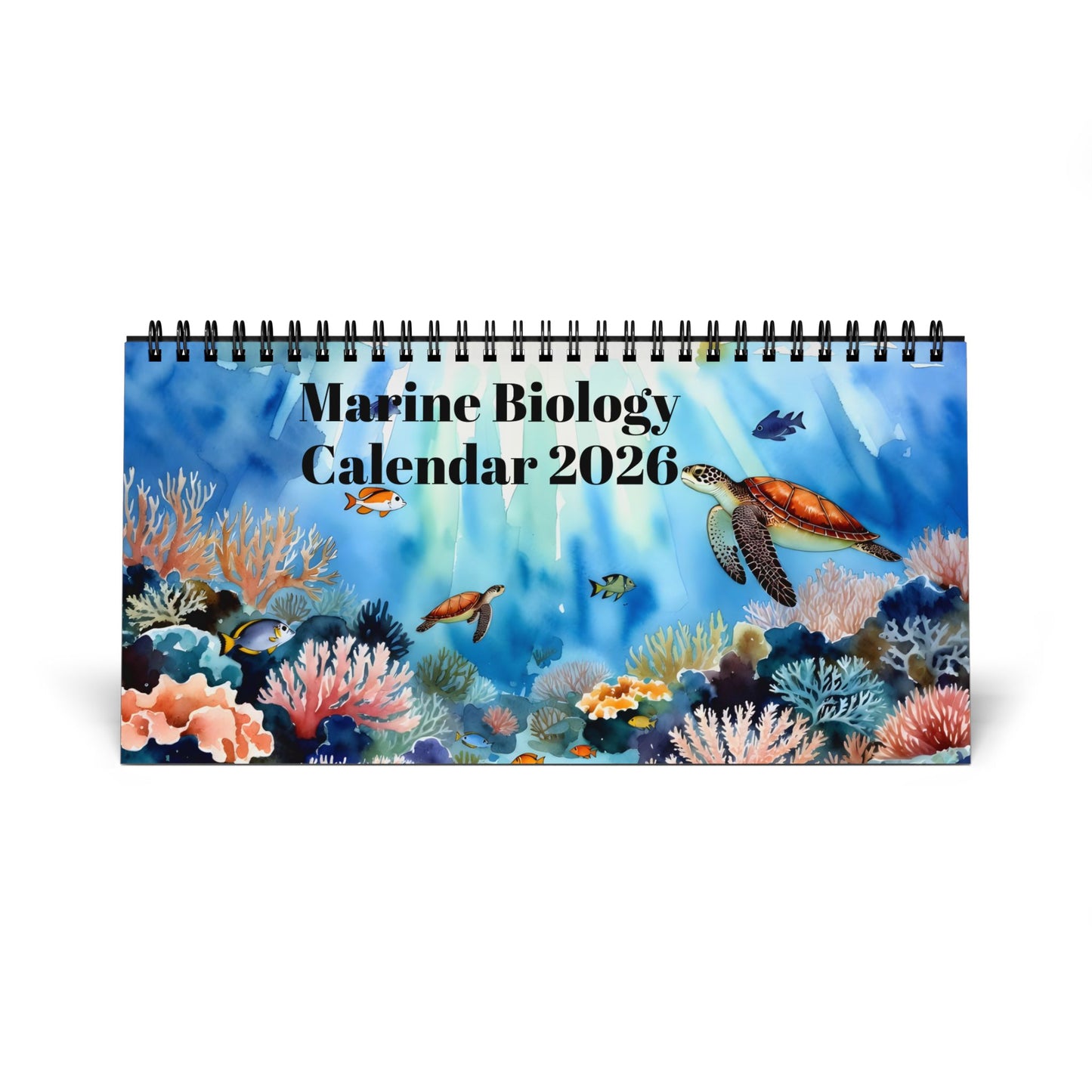 Marine Biology Desktop Calendar 2026 - Ocean-Inspired Monthly Planner