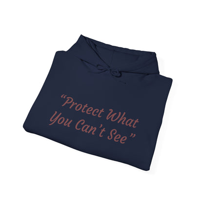Protect What You Can't See Hoodie | Microscopic Marine Organisms Illustration