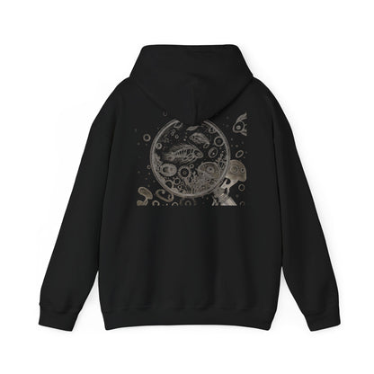 Protect What You Can't See Hoodie | Microscopic Marine Organisms Illustration