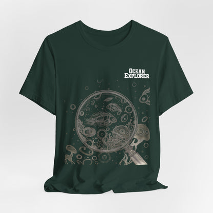 Ocean Explorer T-Shirt — Nautical Sea Life Graphic Tee for Marine Scientists & Students